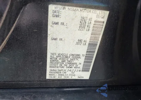 2018 Nissan Altima 2.5 Sv z USA, uszkodzony, nr VIN 1N4AL3AP5JC267228